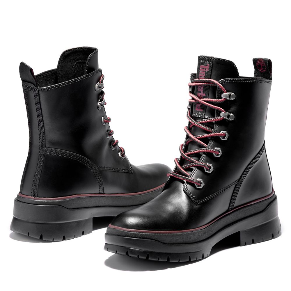 Botas Con Cordones Timberland Mujer Malynn Ek+ Waterproof Negras - Chile BDW-156203